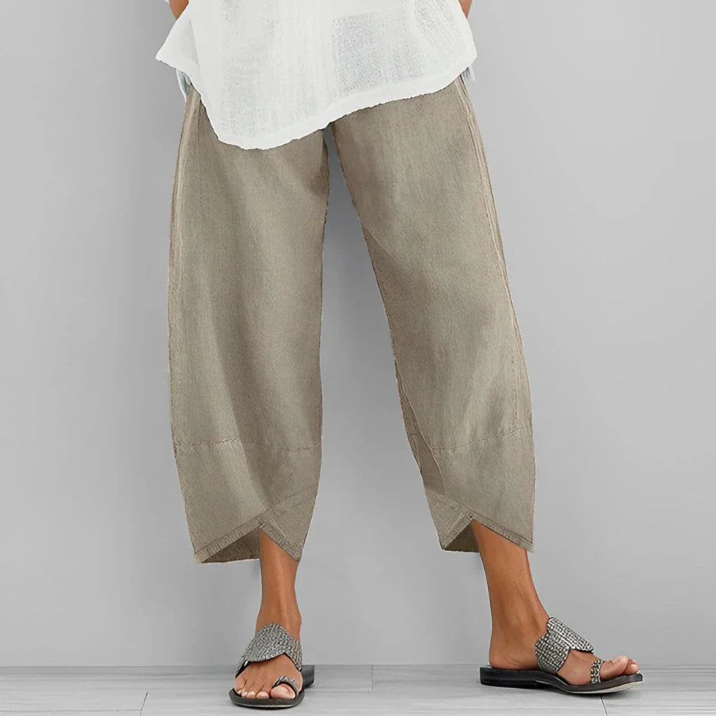 Women's Satin Wide Leg Trousers - VibreMode