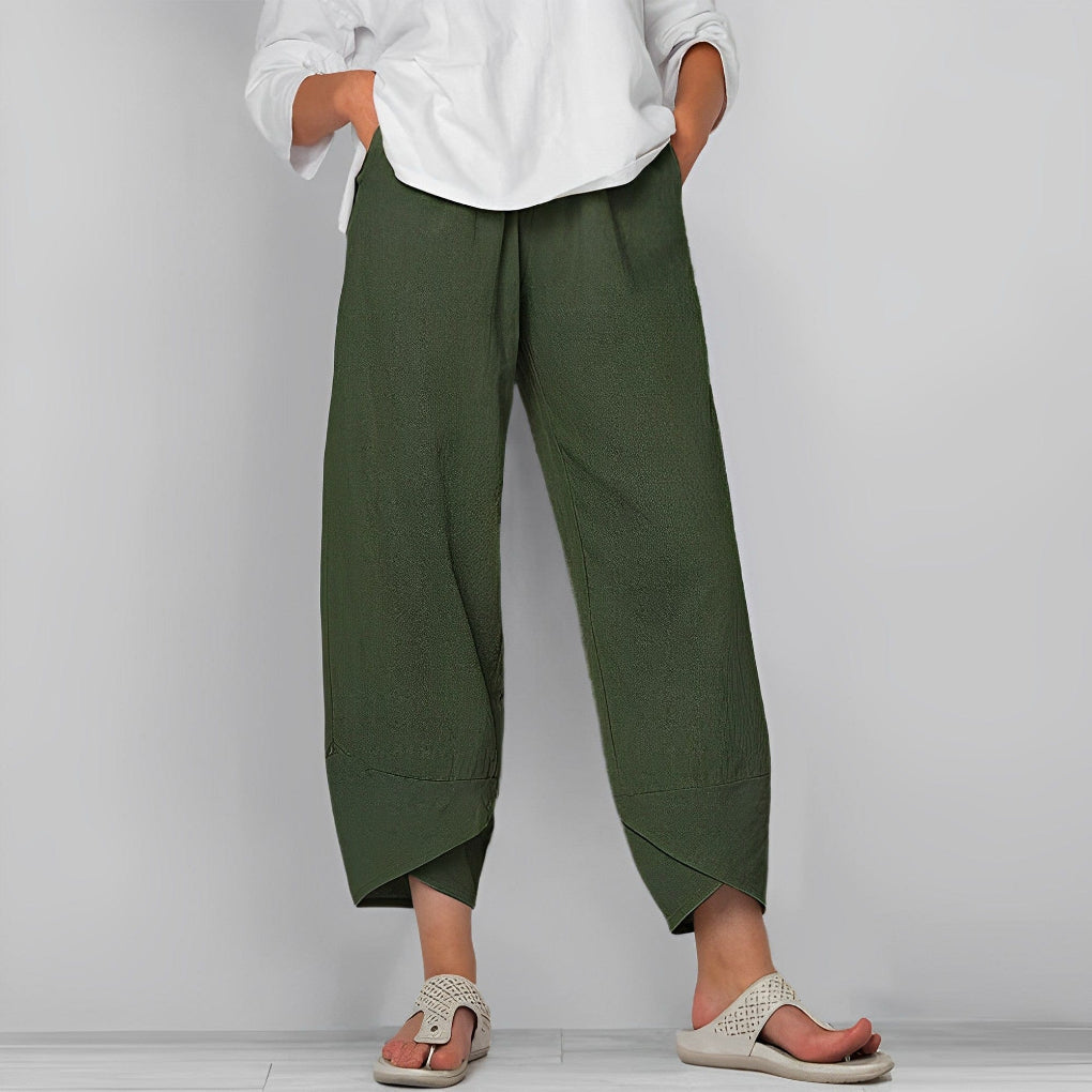 Women's Satin Wide Leg Trousers