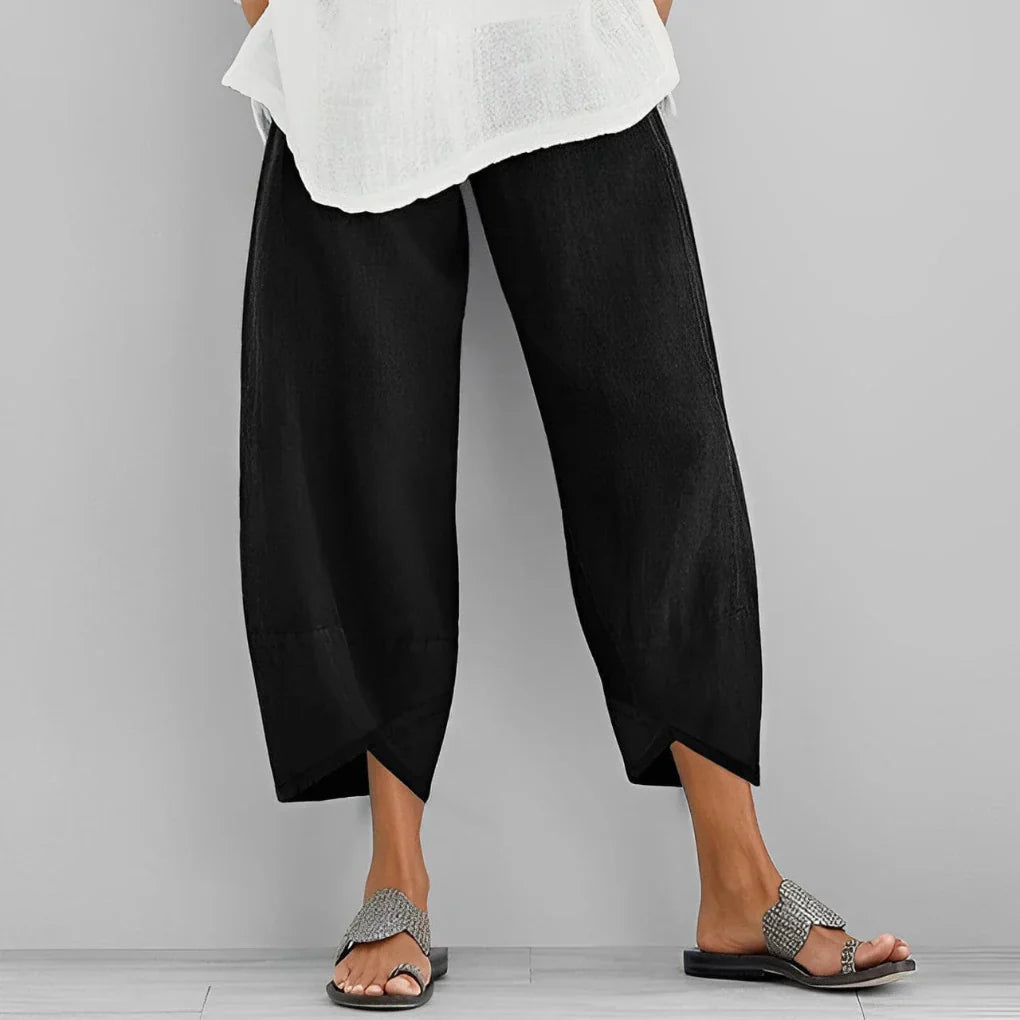 Women's Satin Wide Leg Trousers
