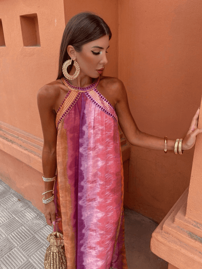Elegant Ladies' Gradient Party Dress - VibreMode