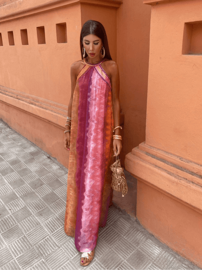 Elegant Ladies' Gradient Party Dress