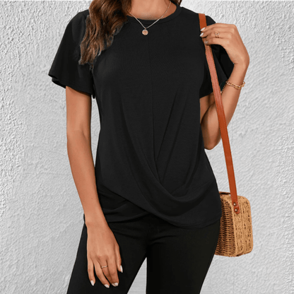Women's Twist Front Casual T-Shirt