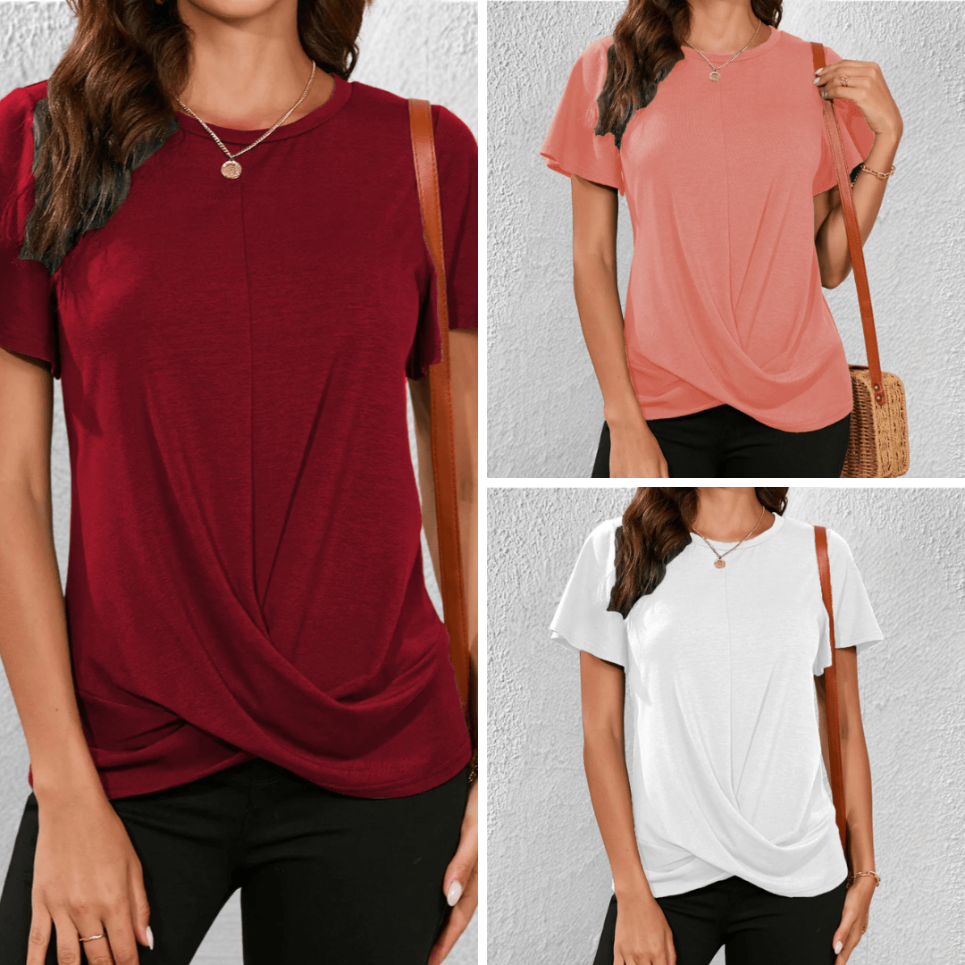 Women's Twist Front Casual T-Shirt