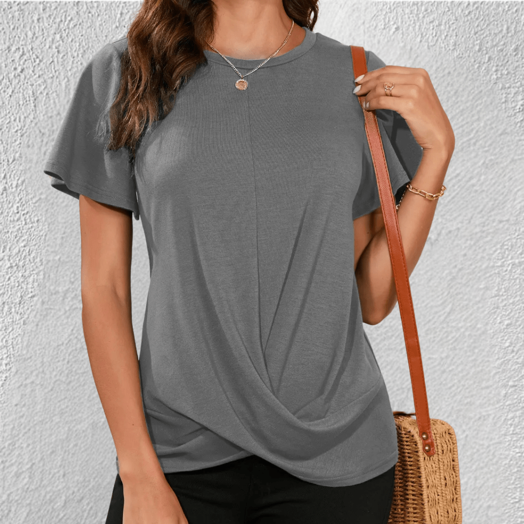 Women's Twist Front Casual T-Shirt