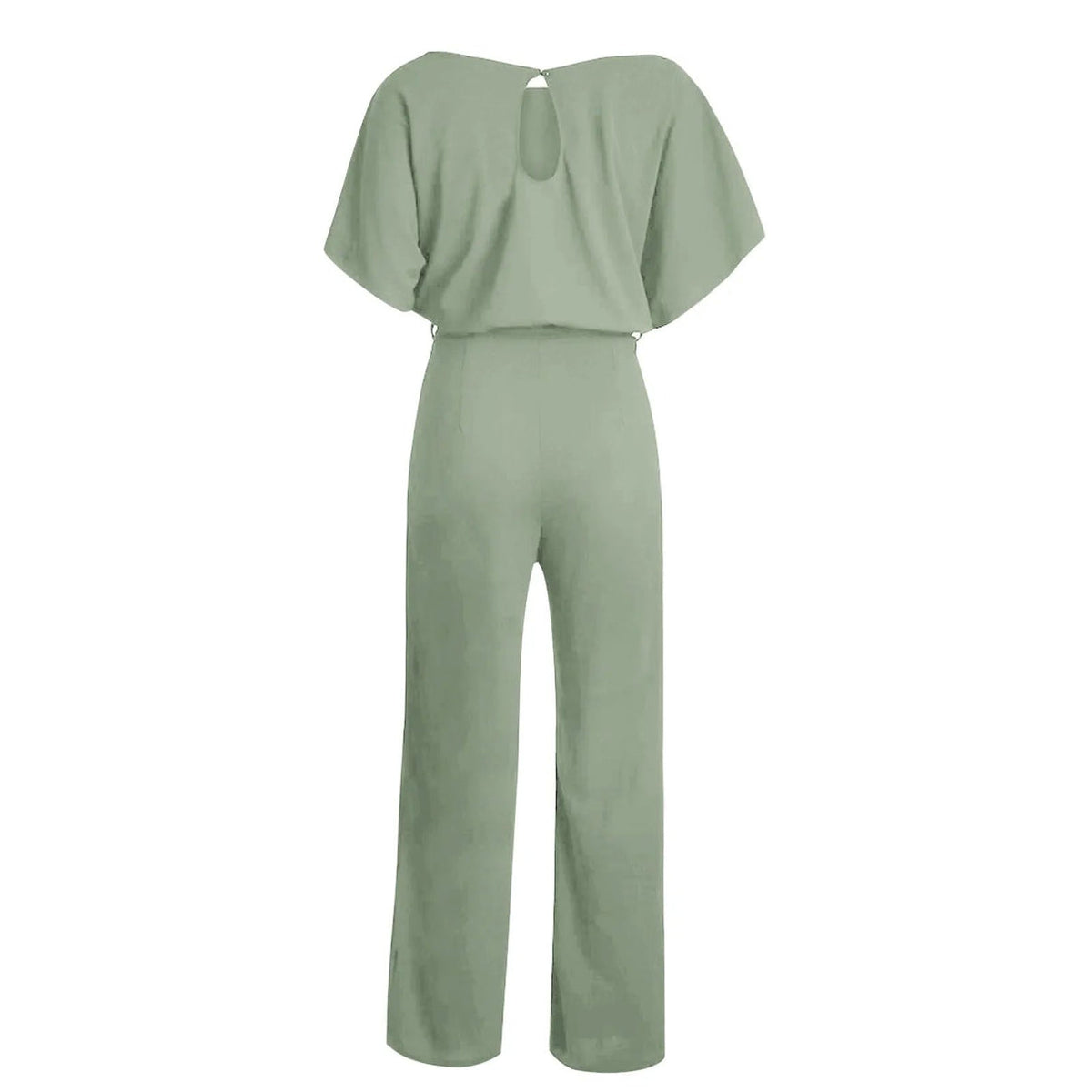 Women's Wide Leg Belted Jumpsuit
