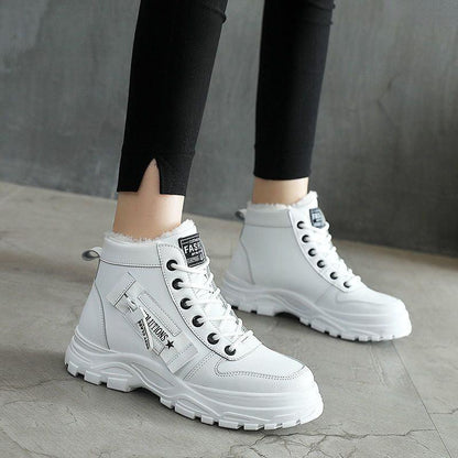 Women's Lace Up Ankle Boots Lug Sole