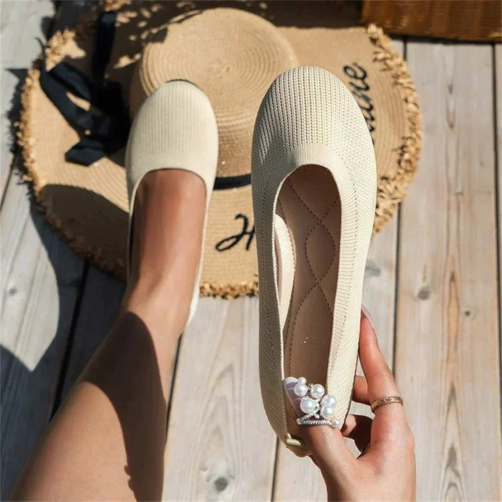 Comfortable Womens Flat Slip On Ballet Shoes