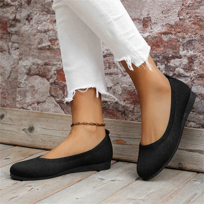 Comfortable Womens Flat Slip On Ballet Shoes