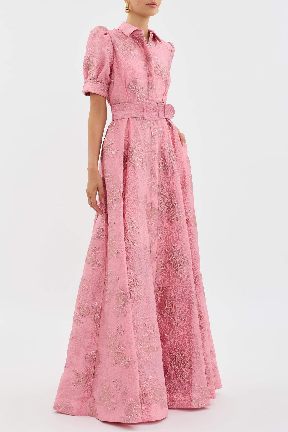 Image of Lydia | Women's Belted A-Line Maxi Dress