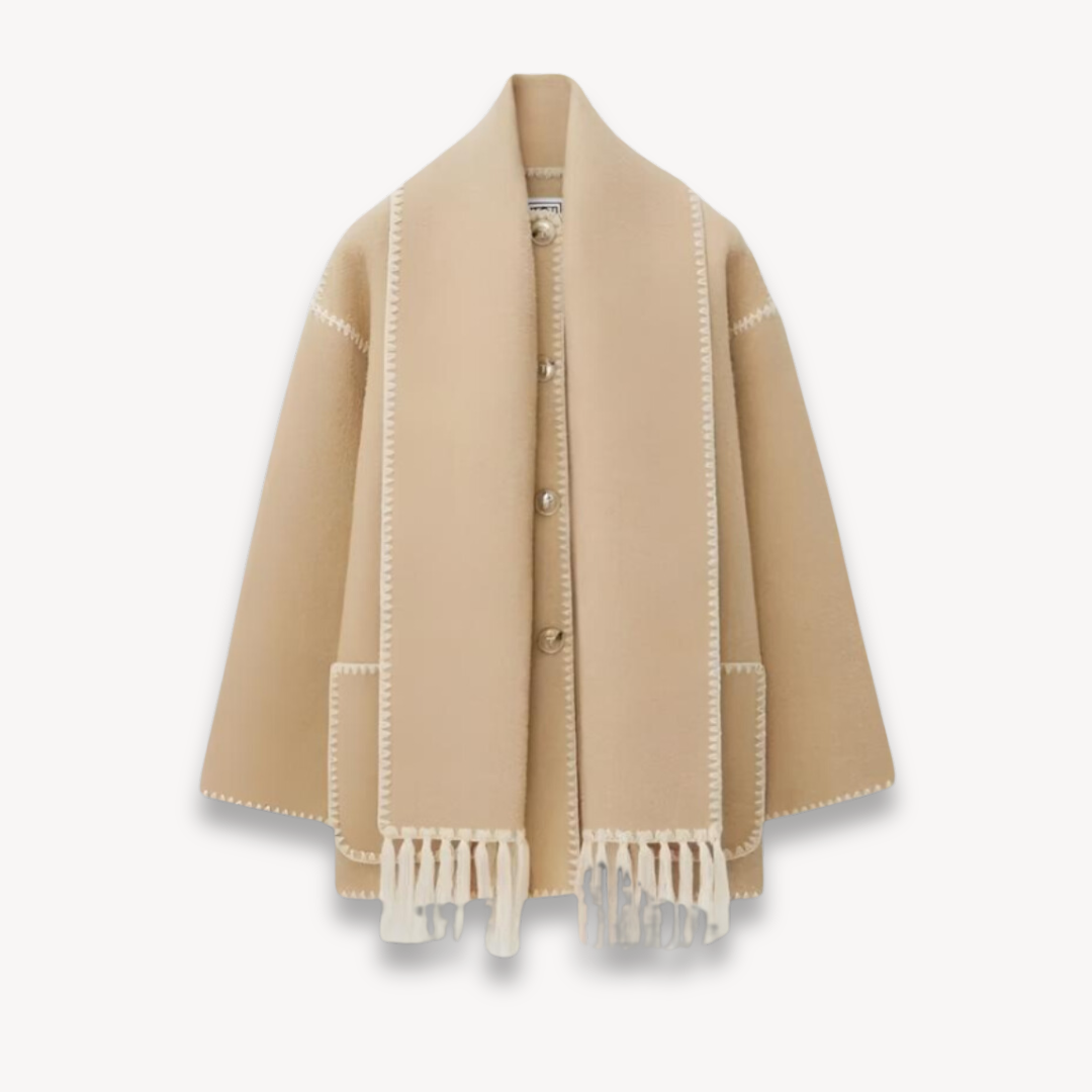 Image of Lydia | Women's Cape Button-Front Jacket