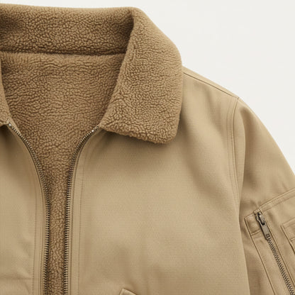 Men's Fleece Lined Bomber Jacket