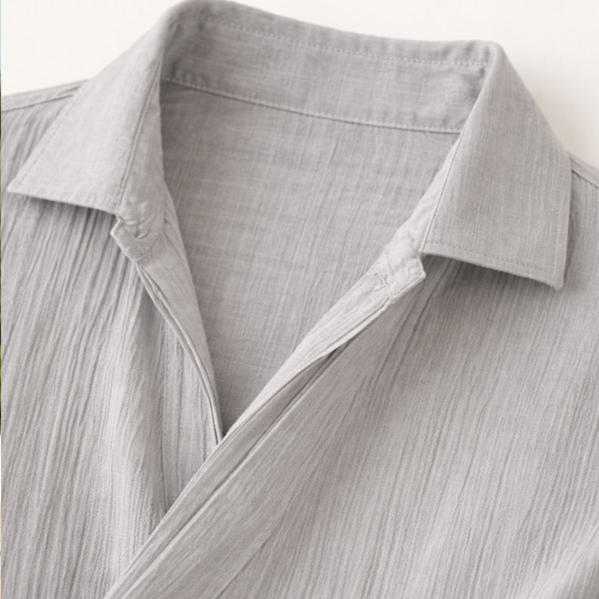 Men's Slim Fit Dress Shirt Gray Cotton