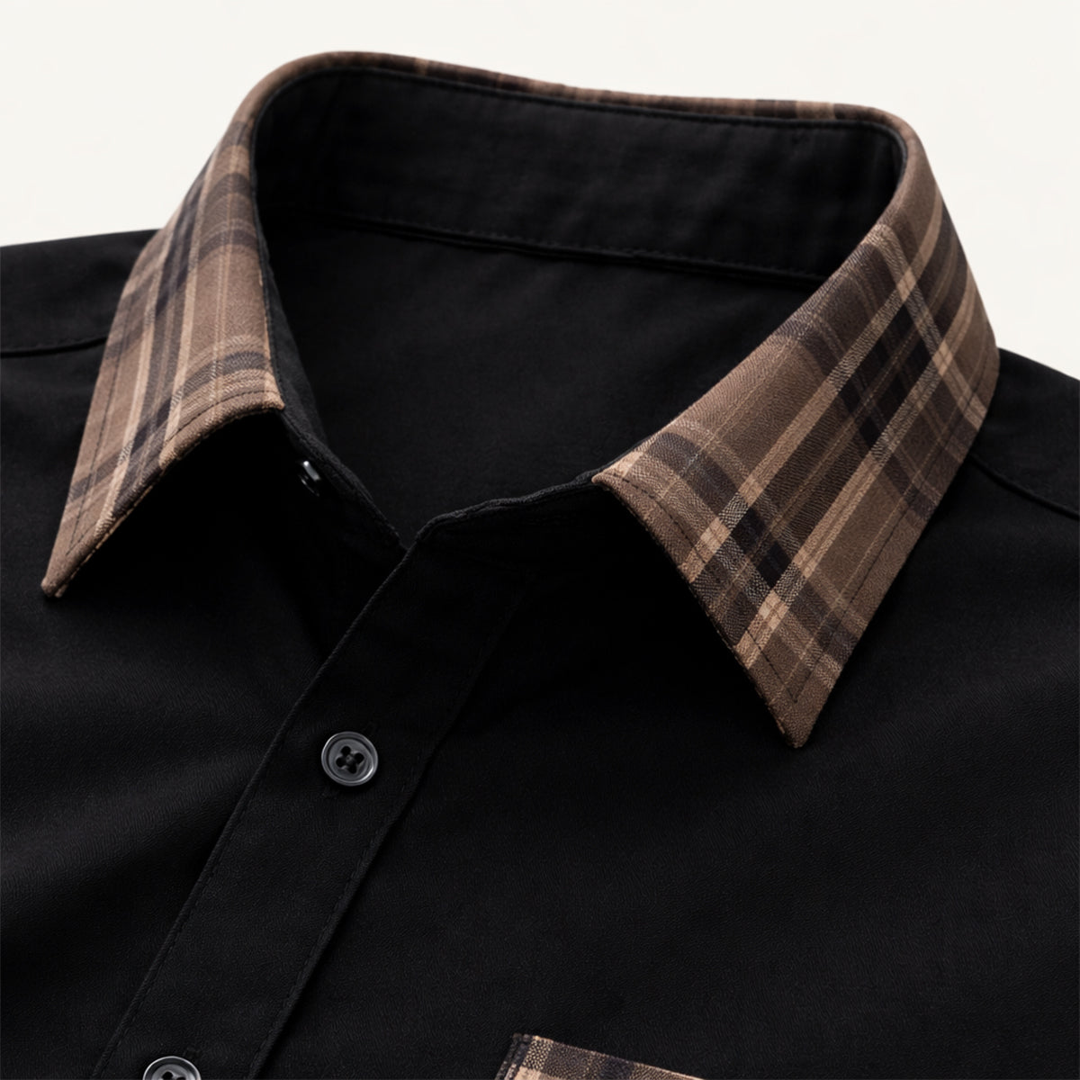 Men's Plaid Dress Shirt Casual Button Up