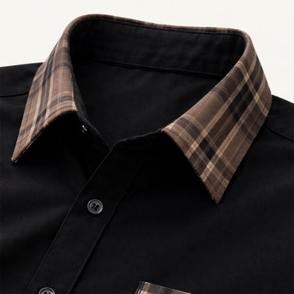 Men's Plaid Dress Shirt Casual Button Up