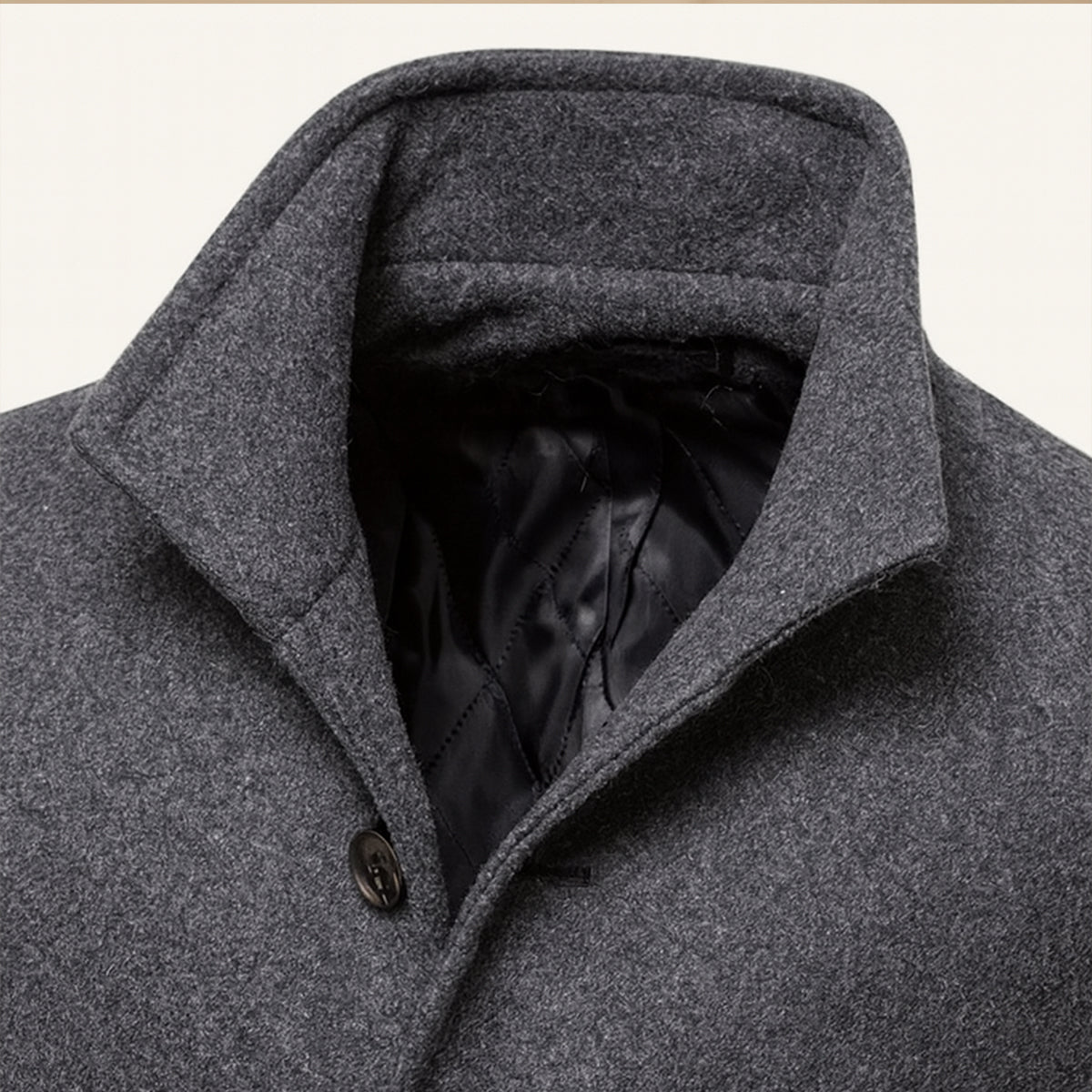 Men's Wool Blend Overcoat Smart Casual