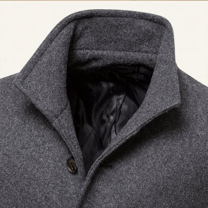Men's Wool Blend Overcoat Smart Casual