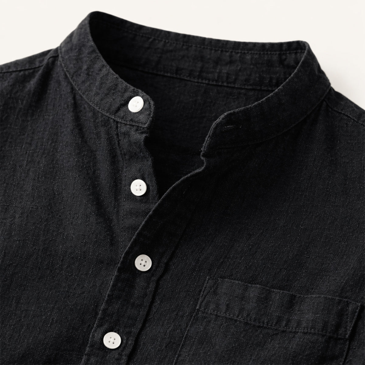 Men's Casual Summer Shirt Cotton Chest Pocket