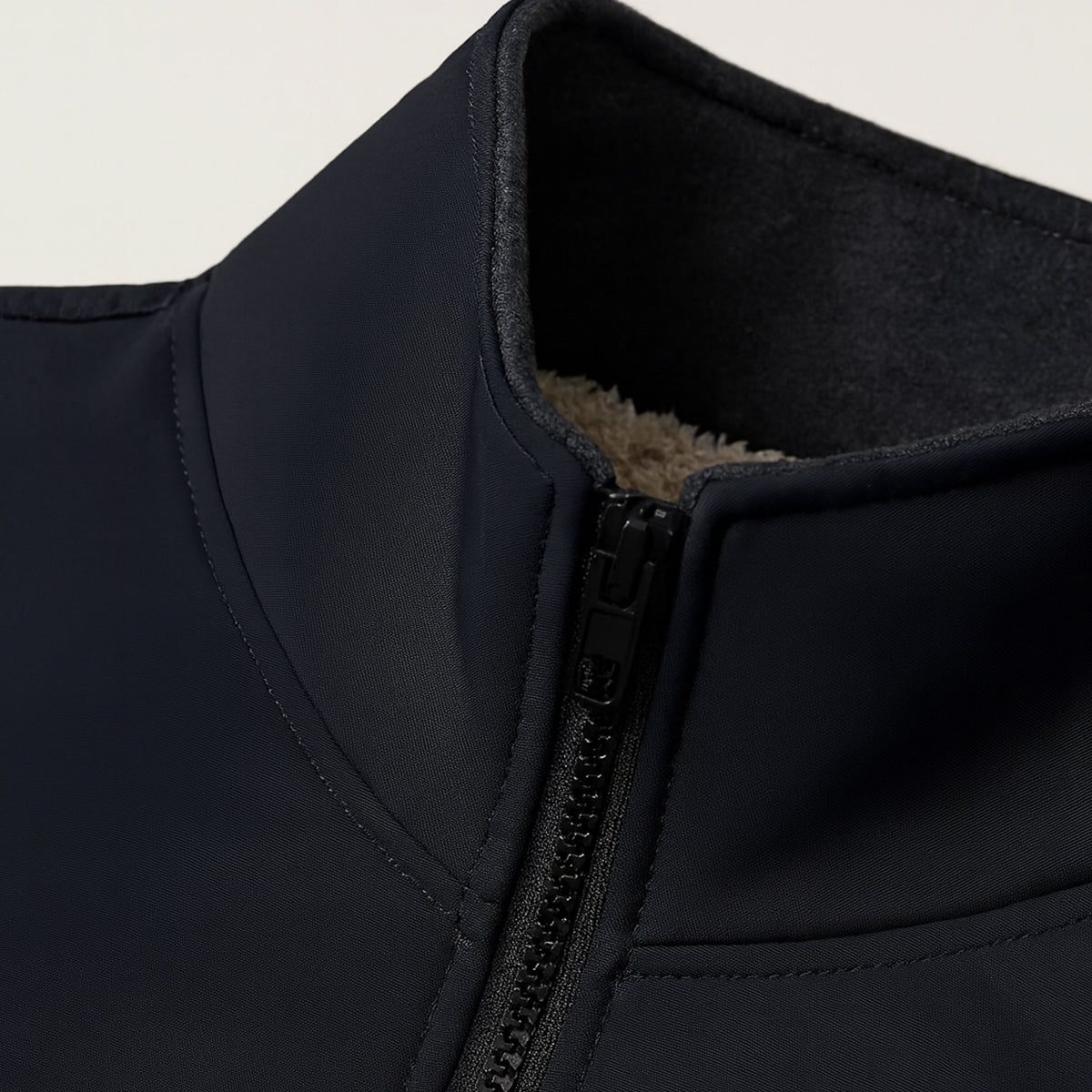 Men's Fleece Lined Windbreaker Lightweight Bomber Jacket