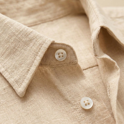 Men's Cotton Linen Beach Shirt