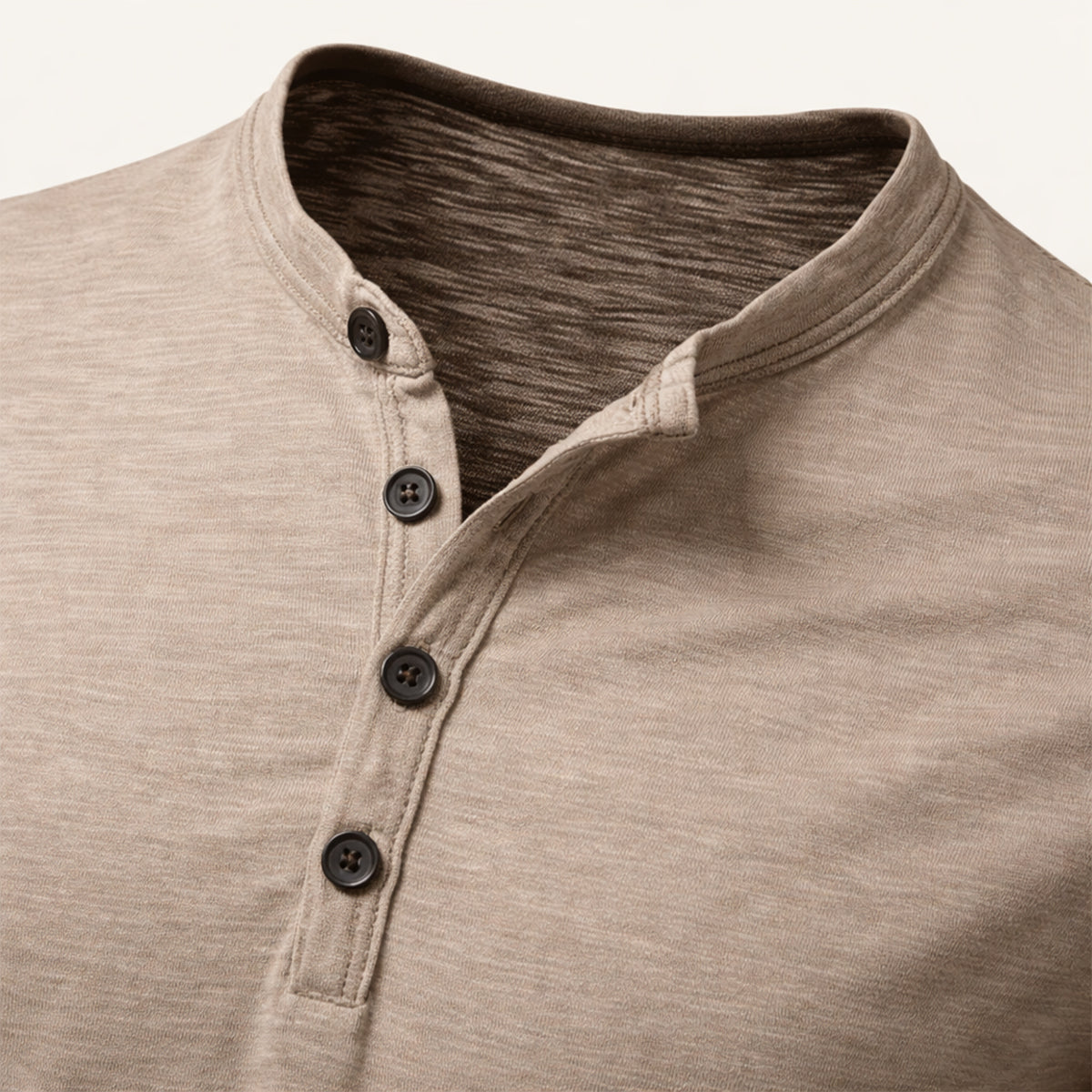 Men's Casual Henley T Shirt Summer Cotton