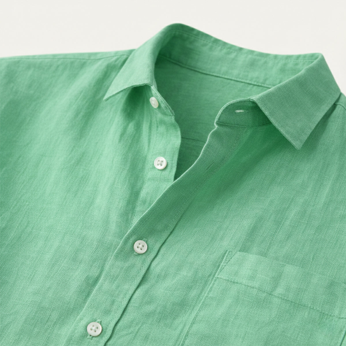 Men's Cotton Linen Summer Shirt Lightweight