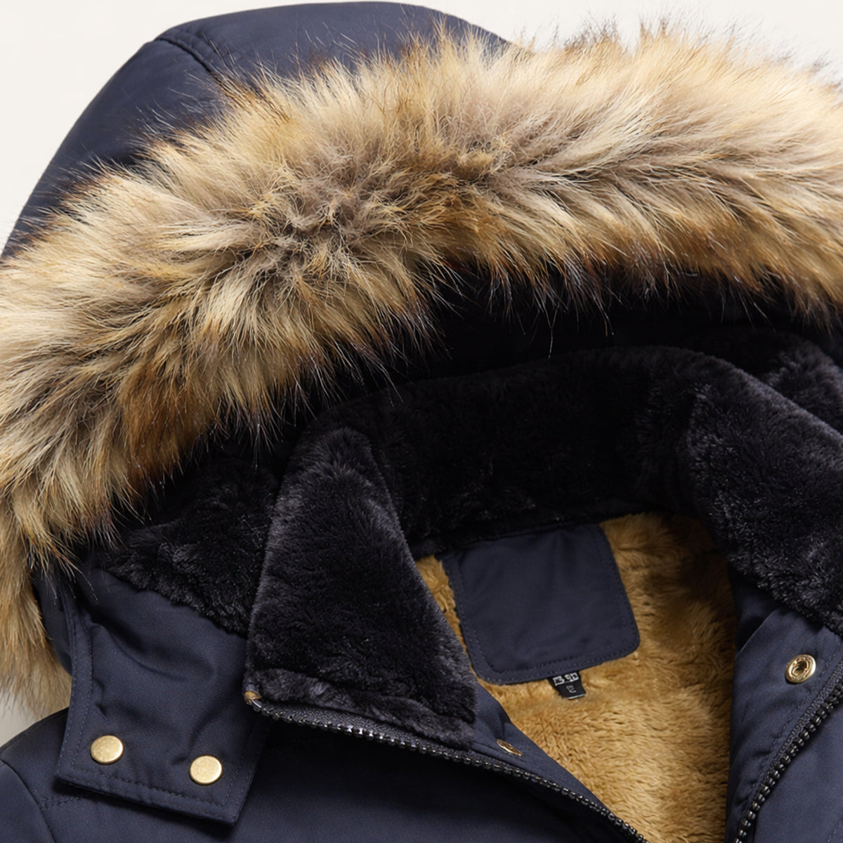Men's Winter Parka Jacket Warm Fur Collar