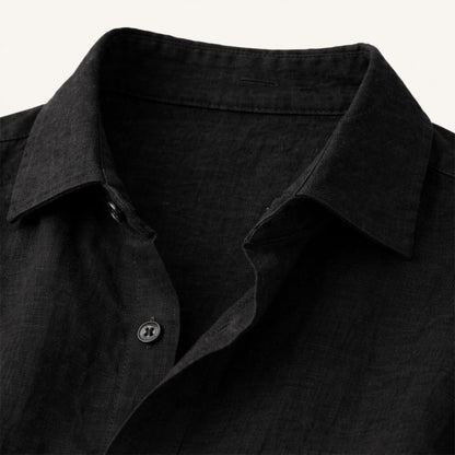 Men's Cotton Linen Shirt Relaxed Fit Casual