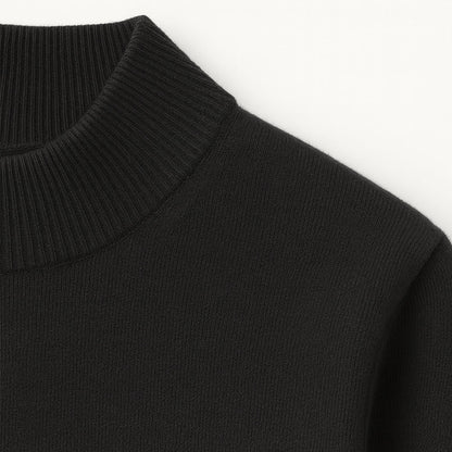 Men's Mock Neck Knit Sweater