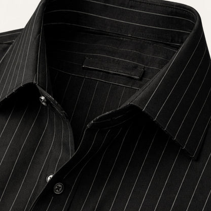 Men's Slim Fit Striped Button Up Shirt