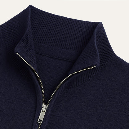 Men's Quarter Zip Sweater Smart Casual