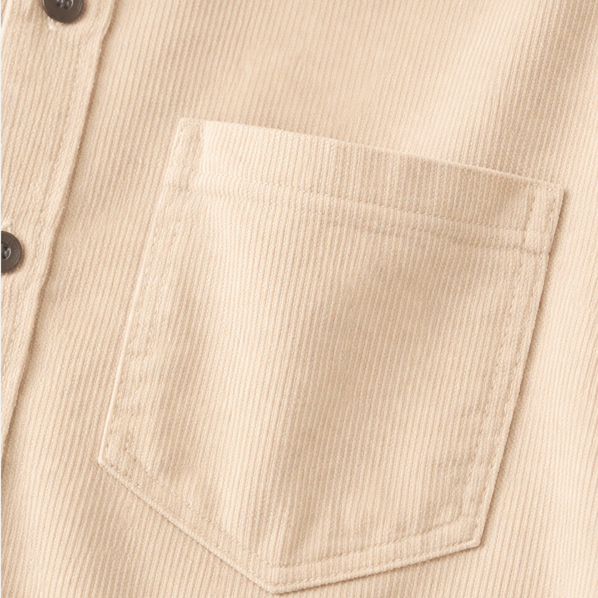 Men's Corduroy Shirt Solid Color Casual