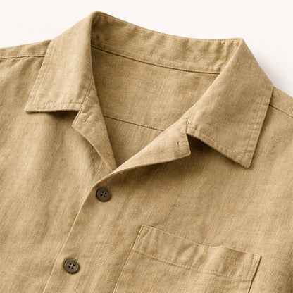 Men's Linen Beach Shirt Pants Set Lightweight