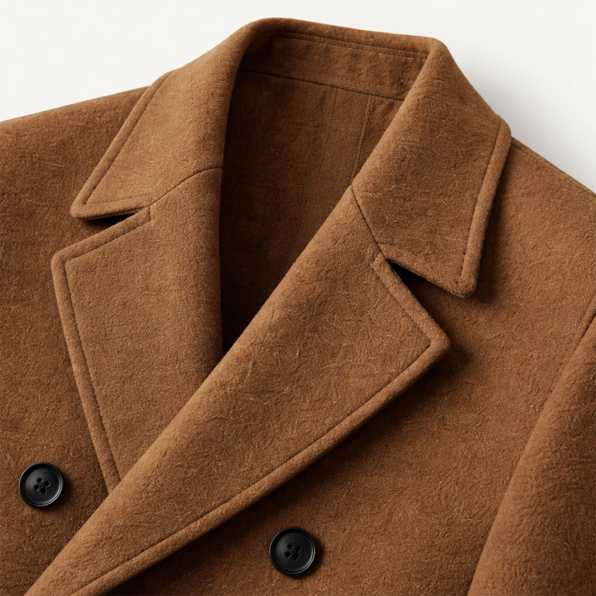 Men's Double Breasted Long Trench Coat