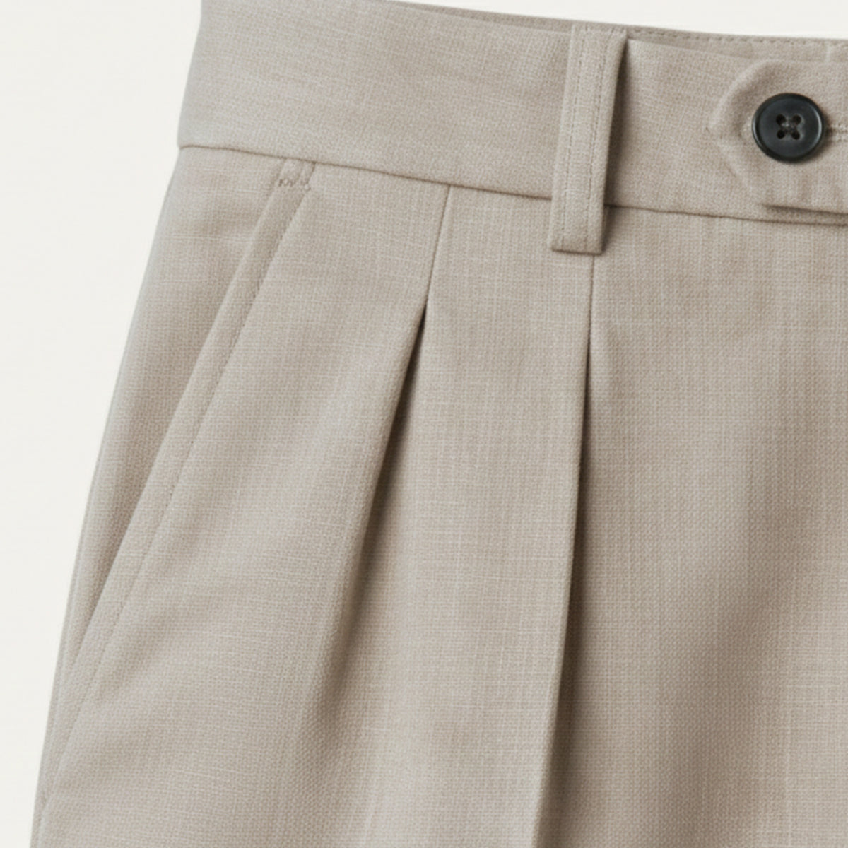 Men's Linen Summer Pants Loose Fit Breathable Beige