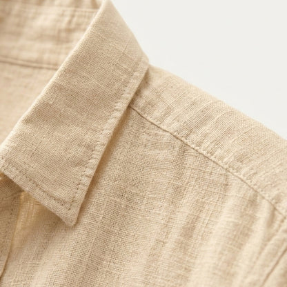Men's Cotton Linen Beach Shirt