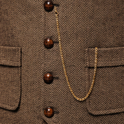 Men's Classic Tweed Waistcoat