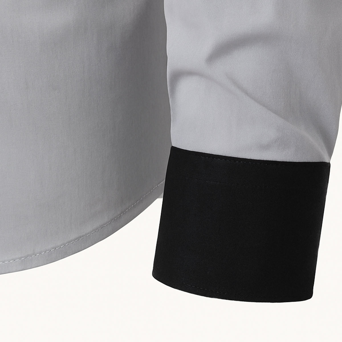 Men's Contrast Trim Button Up Shirt