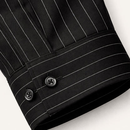 Men's Slim Fit Striped Button Up Shirt