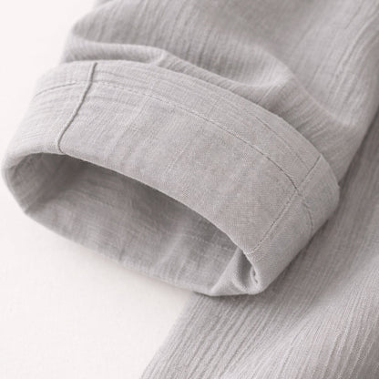 Men's Slim Fit Dress Shirt Gray Cotton