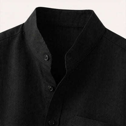 Men's Cotton Linen Beach Shirt Oversized