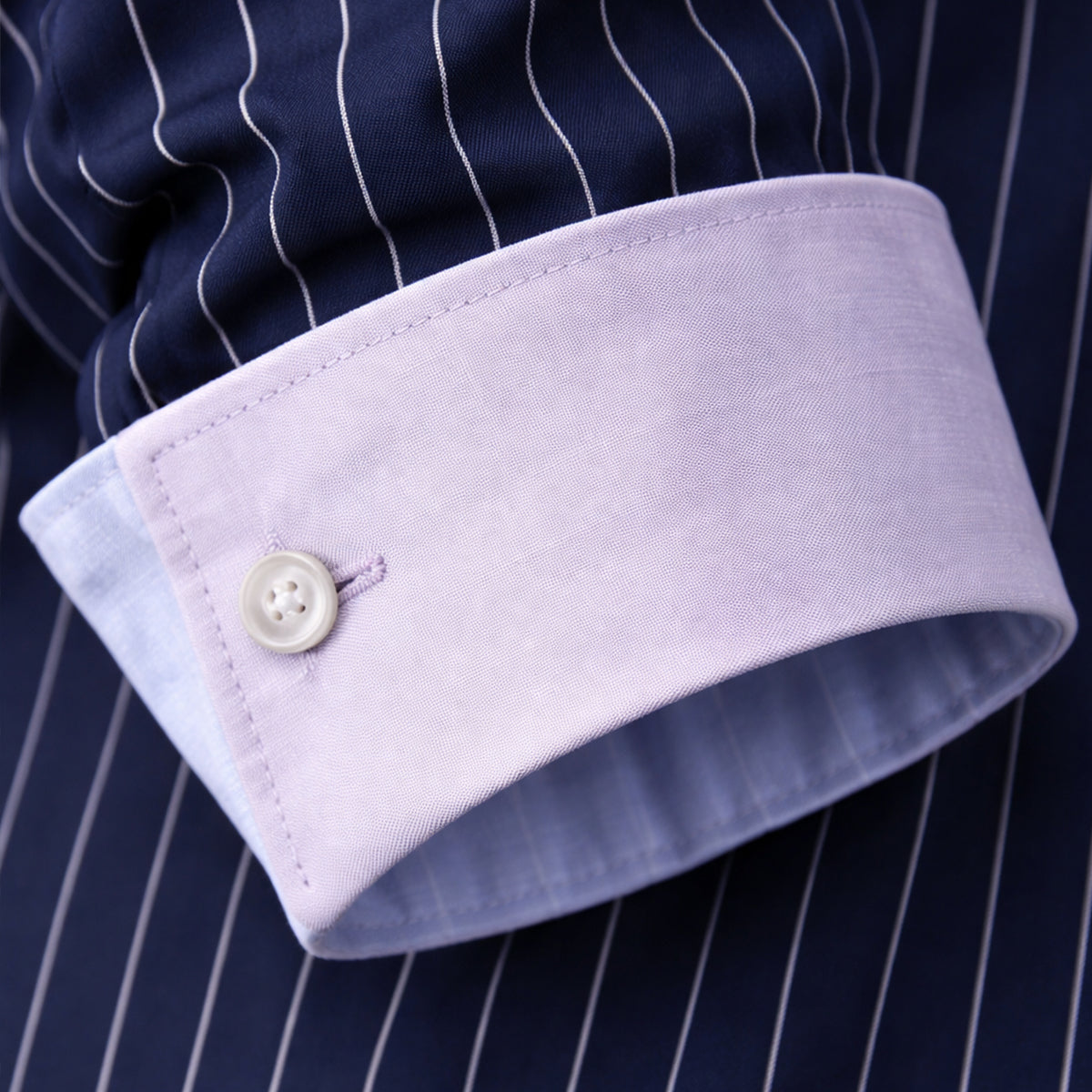 Men's Slim Fit Striped Button Up Shirt