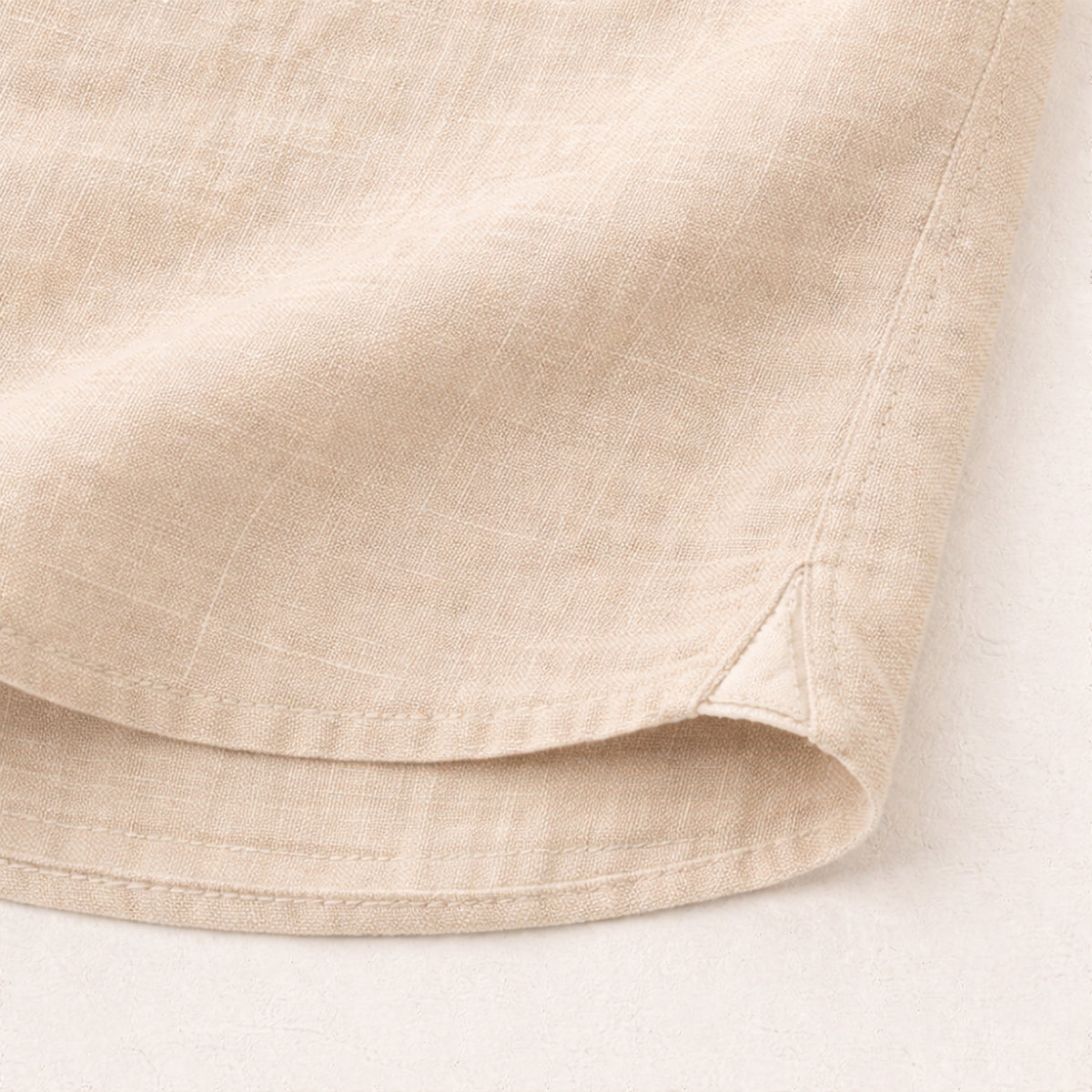 Mens Linen Button Up Shirt Lightweight Beige