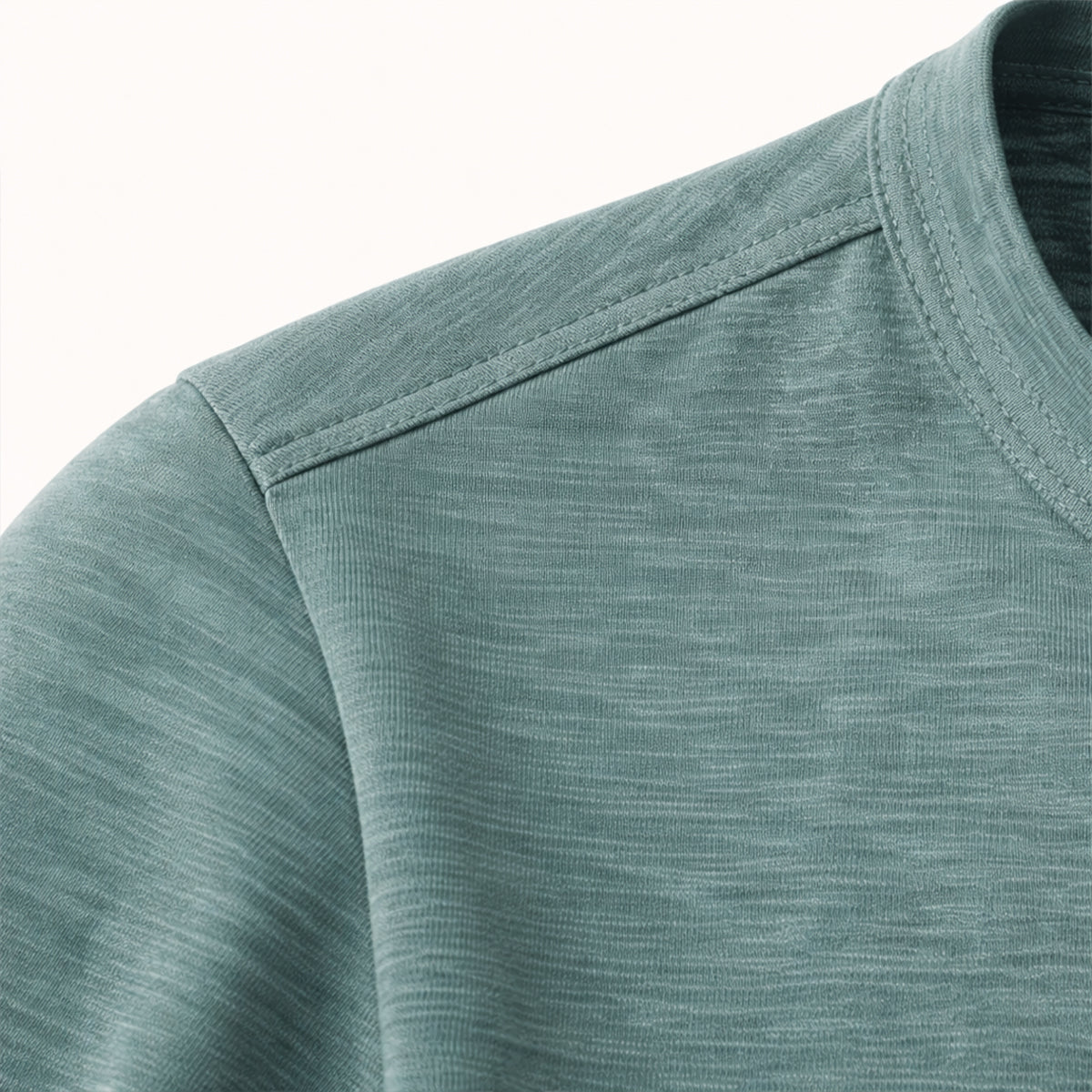 Men's Breathable Henley Collar T Shirt