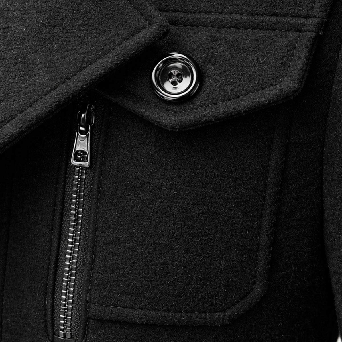 Men's Wool Blend Winter Coat