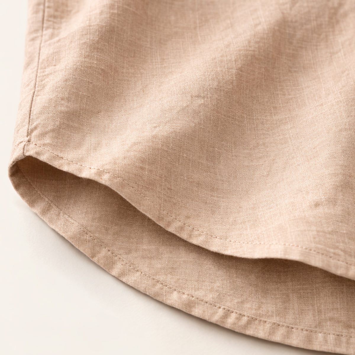 Men's Cotton Linen Henley Shirt Casual
