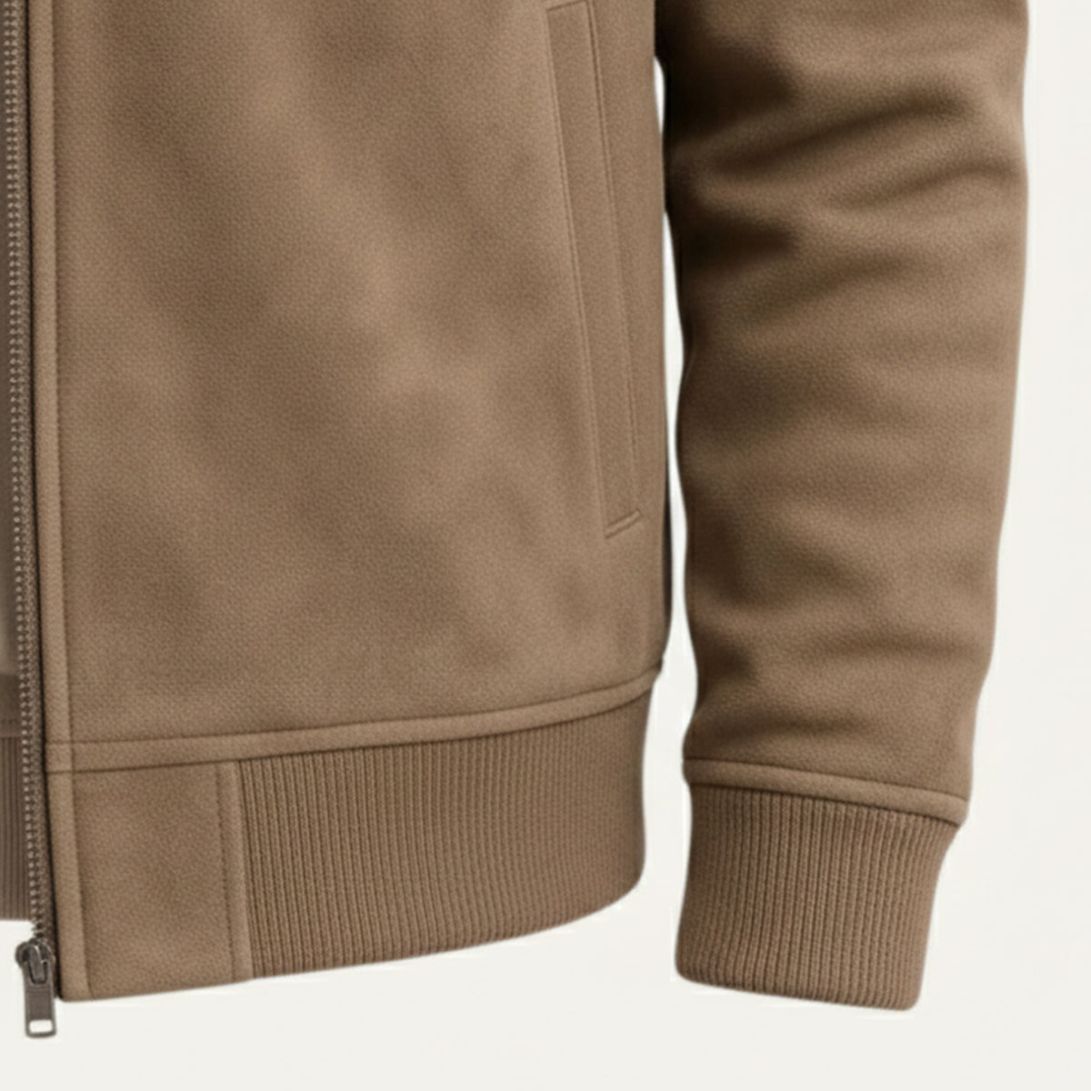 Men's Suede Jacket Autumn Brown