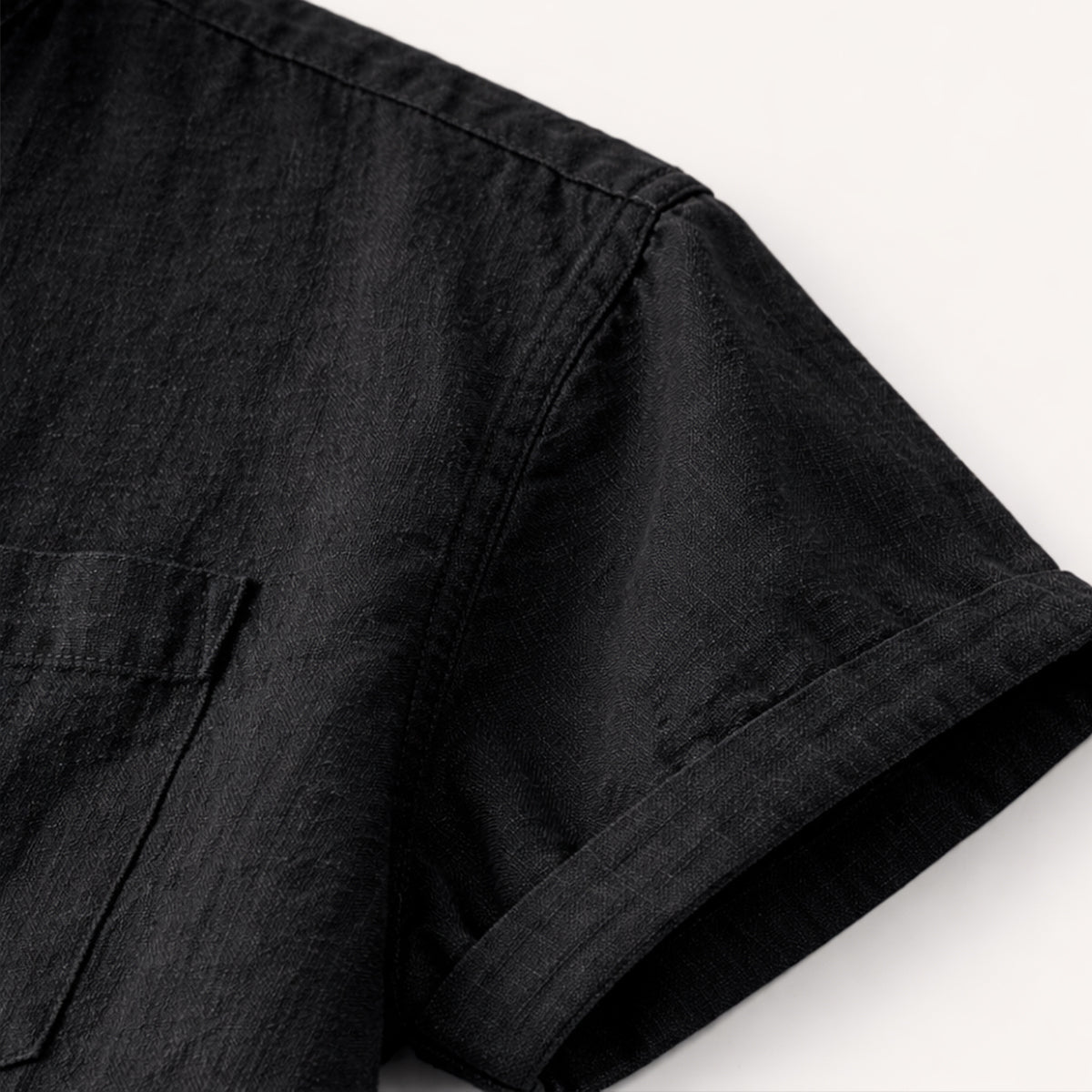 Men's Casual Summer Shirt Cotton Chest Pocket