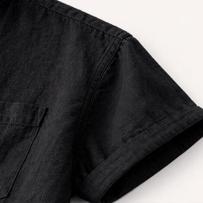 Men's Casual Summer Shirt Cotton Chest Pocket