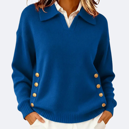 Image of Mackenzie | Women's Collared Button Sweater