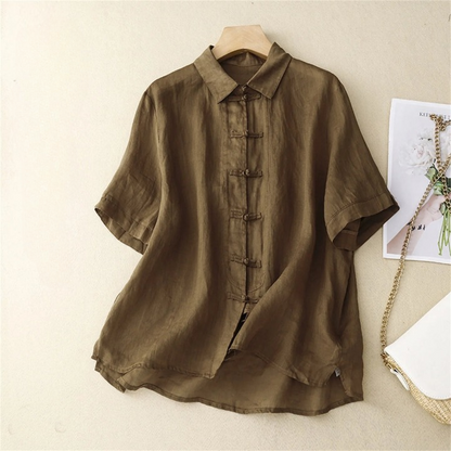 Women's Linen Blouse Juniper Summer